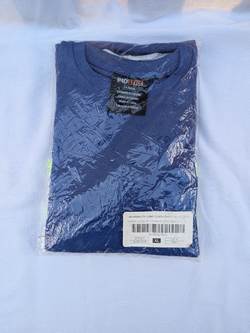 BNIP Mens XL Hi-Vis Long Sleeved Shirt